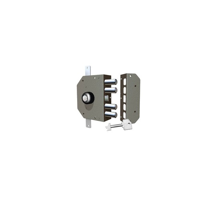 CR 3250 SERRATURA APPL P/LEGNO POMPA TRIPL C/SCR SX C/POMOLO