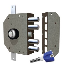 CR 3250 K55 SERRATURA APPL P/LEGNO TRIPL DX C/POMOLO