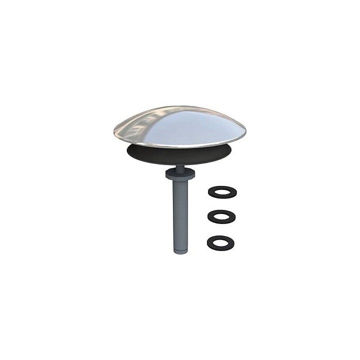 TAPPARELLO IN OTTONE CROMATO PER COLONNA VASCA Cromo