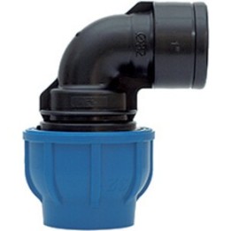 RACCORDO POLIPROP GOMITO FEM D 40MM X11/4