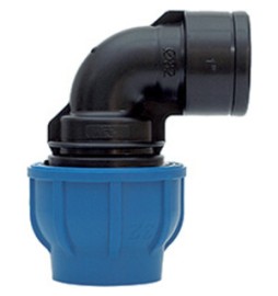 RACCORDO POLIPROP GOMITO FEM D 40MM X11/4