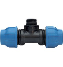 RACCORDO POLIPROP TEE MAS D 40 X 11/4 X 40MM