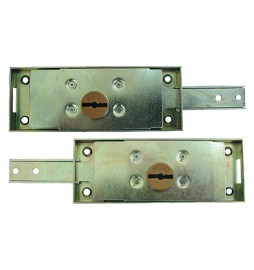 SERRATURA LATERALE PER SERRANDA art.8632.4 - dx doppia mappa - catenaccio...