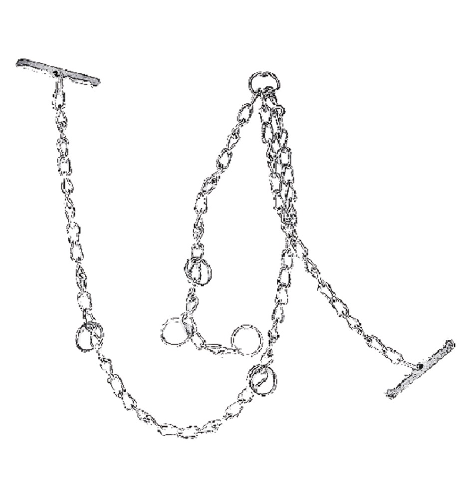 LEGAME PER BOVINO a maglia ritorta - 3 capi N. 19 - cm. 45