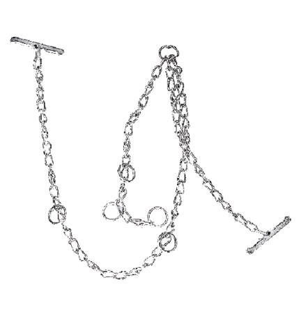 LEGAME PER BOVINO a maglia ritorta - 3 capi N. 19 - cm. 45