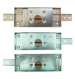 SERRATURE PER SERRANDA art.0733.4 - later.dx/sx (1 mand.) - catenacci piegati