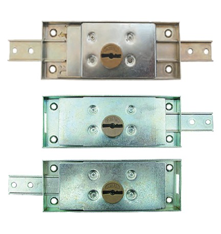 SERRATURE PER SERRANDA art.0733.4 - later.dx/sx (1 mand.) - catenacci piegati