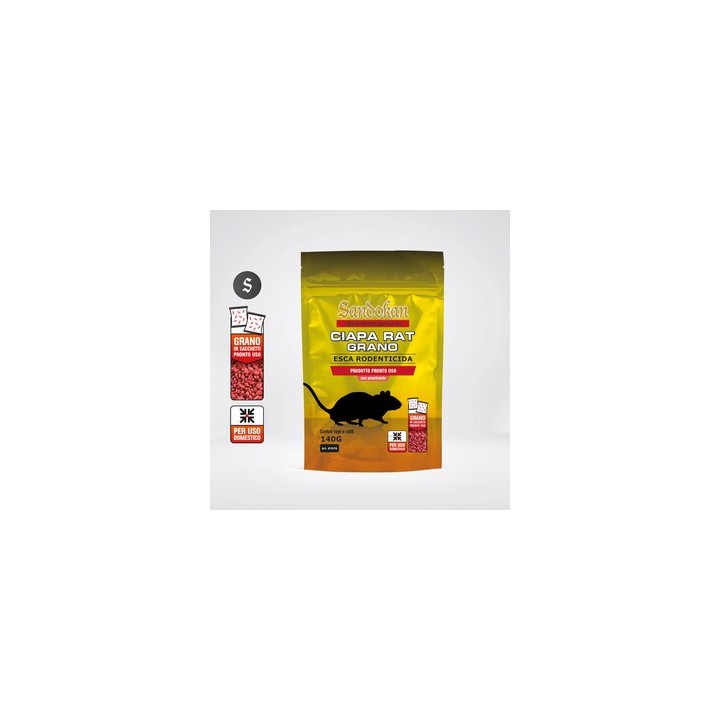 ESCA RODENTICIDA CIAPA RAT GRANO 140 G