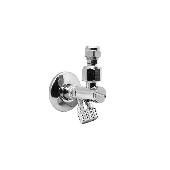 RUBINETTO SOTTOLAVABO CON FILTRO A SNODO MOVIMENTO A VITONE 1/2x3/8 D.10