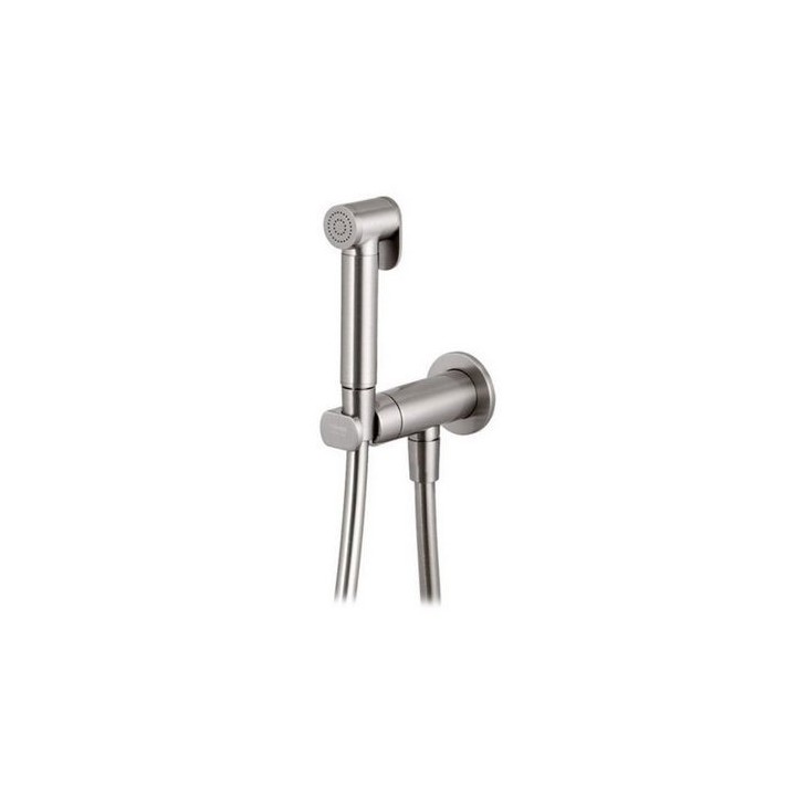 SET MISCELATORE CON DOCCETTA SHUT-OFF TONDO Nero Opaco