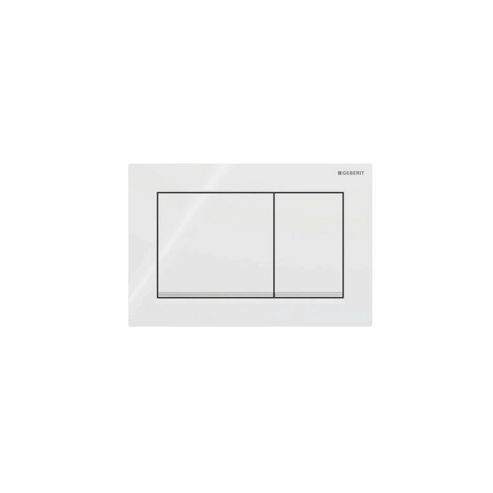 PLACCA DI COMANDO 2 TASTI OMEGA 20 SQUADRATA Cromo luc. bordoinf Cromo Sati