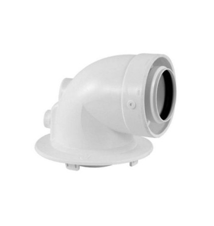 CURVA COASSIALE 90° PER CONDENSAZIONE 60/100 -