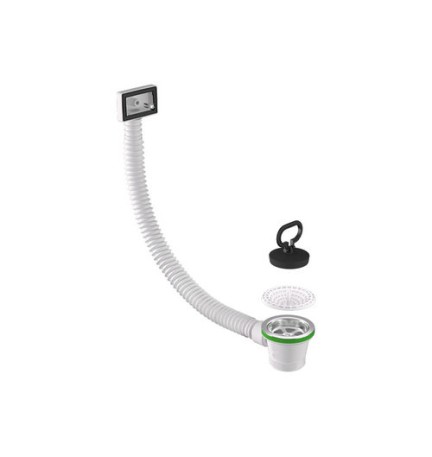 PILETTA PER LAVELLO CUCINA CON TROPPO PIENO RETTANGOLARE Diam. 70 x 1"1/2