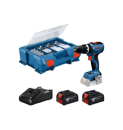 BOSCH-B TRAPANO C/PERC GSB 18V-65 BRUSHLESS+2 BATT