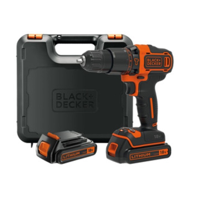 B+D TRAPANO C/PERC BDCHD18KB-QW 18V + 2BATT E VAL