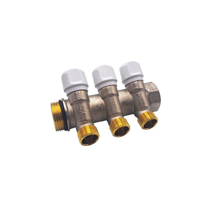 COLLETTORE FASATO CON VITONE 1" x 1/2 4 Vie