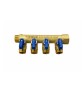 COLLETTORE NINO 4 VIE CON VALVOLE A SFERA 3/4 x 1/2 4 vie Blu