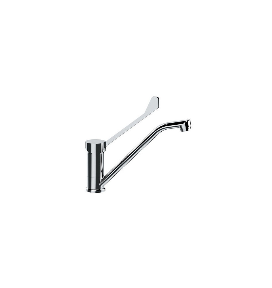 MONOCOMANDO LAVELLO CON BOCCA GIREVOLE CON LEVA CLINICA Cromo