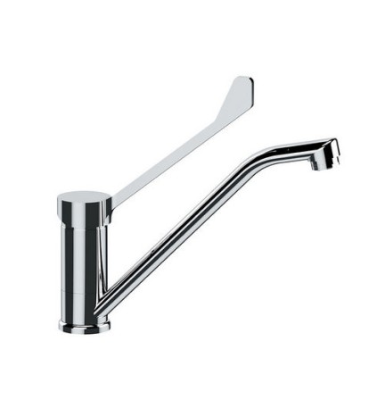 MONOCOMANDO LAVELLO CON BOCCA GIREVOLE CON LEVA CLINICA Cromo