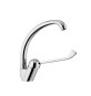 MISCELATORE MONOCOMANDO LAVELLO BOCCA ALTA GIR. LEVA CLINICA EPIC Cromo