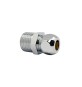 NIPPLE BICONO CROMATO PER CANNETTE 3/8 x 3/8 Diam. 10