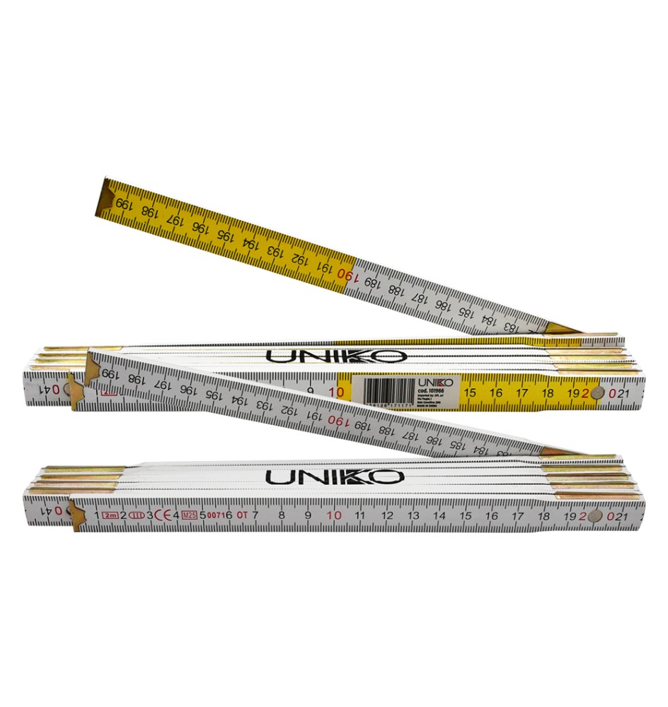 DOPPIO METRO 'UNIKO' colore bianco e giallo