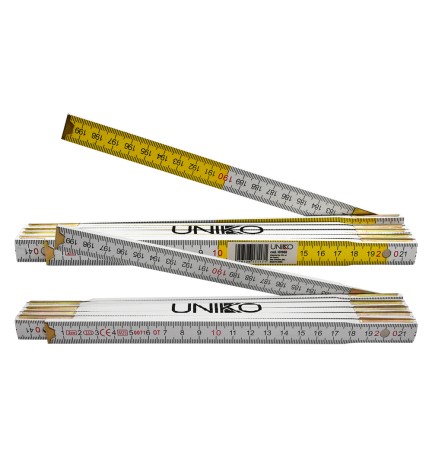 DOPPIO METRO 'UNIKO' colore bianco e giallo