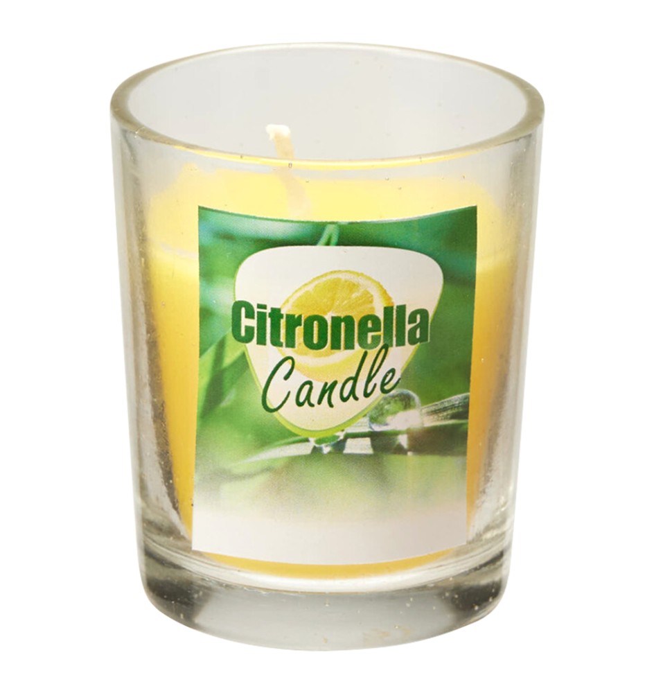 CANDELA ALLA CITRONELLA cm 5 x 6