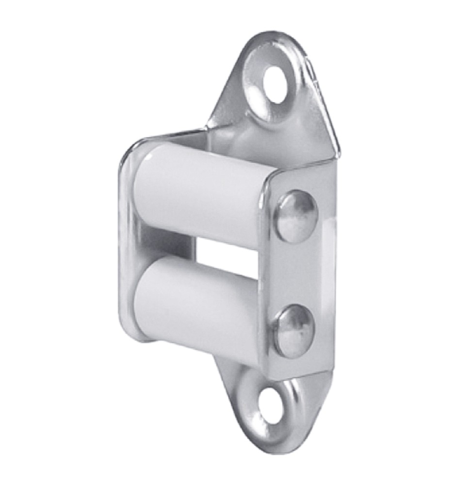 RULLO GUIDA CINGHIA verticale - rulli nylon - bianca