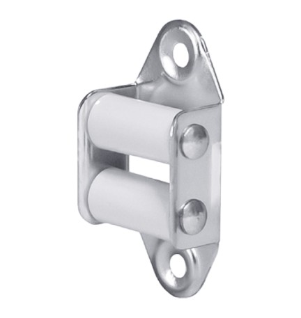 RULLO GUIDA CINGHIA verticale - rulli nylon - bianca