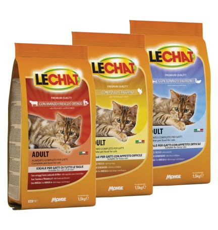 CROCCANTINI PER GATTI 'LE CHAT' tonno e salmone - kg 1,5