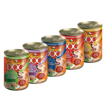 PATE' PER CANI 'SPECIAL DOG' vitello e verdure - gr 400