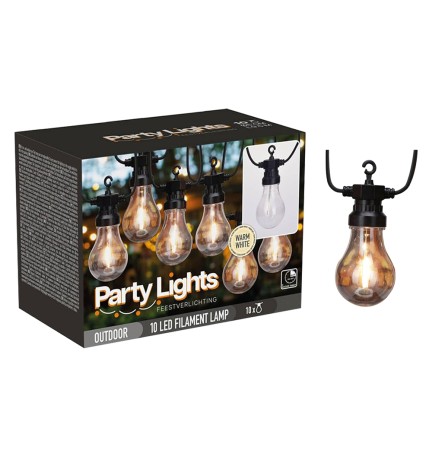 LUMINARIA 'PARTY LIGHTS' cavo mt. 5 - 10 lampade