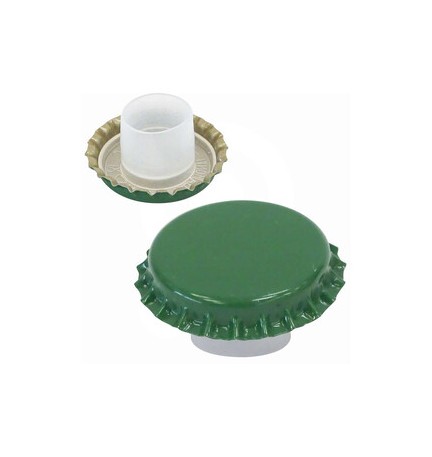TAPPO CORONA D 29 MM BIDULE ALTA CF 100 PZ VERDE