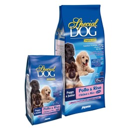 CROCCHETTE PER CANI JUNIOR 'SPECIAL DOG' pollo e riso - kg 4