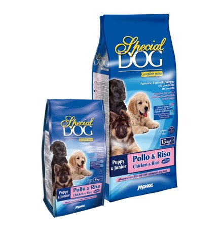 CROCCHETTE PER CANI JUNIOR 'SPECIAL DOG' pollo e riso - kg 4