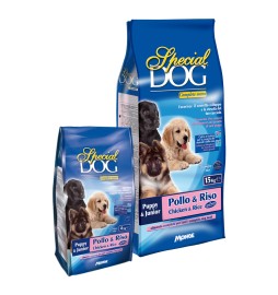 CROCCHETTE PER CANI JUNIOR 'SPECIAL DOG' pollo e riso - kg 15