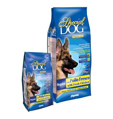 CROCCHETTE PER CANI ADULTI 'SPECIAL DOG' Regular c/pollo fresco - kg 15