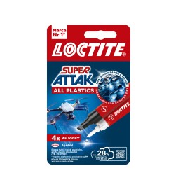 ADESIVO SUPER ATTAK ALL PLASTICS 2G+4ML