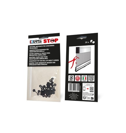 BOTTONE ANTIVENTO P/ZANZARIERA 20PZ