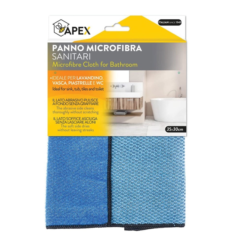 PANNO MICROFIBRA PER SANITARI cm 35 x 30
