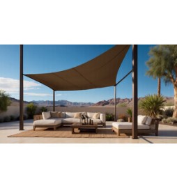 C TENDA VELA OMBREGGIANTE RETTANG HDPE 4X6 BEIGE