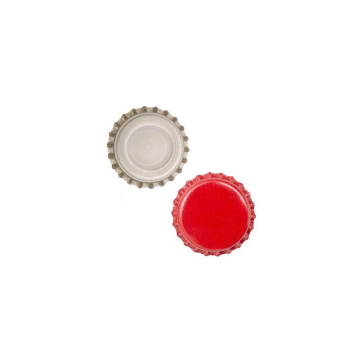 TAPPO CORONA D 29 MM BIDULE BASSA CF 200 PZ ROSSO