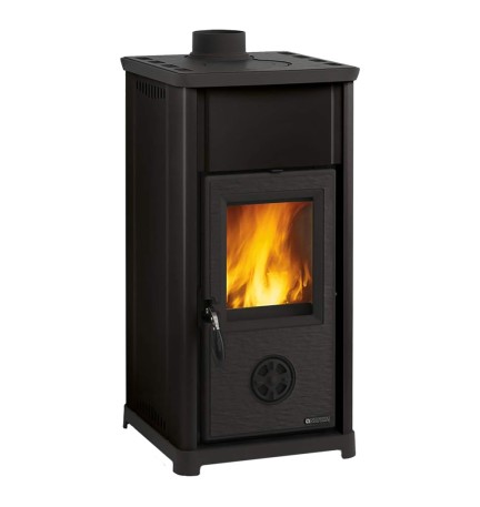 STUFA A LEGNA 'TEA 5.0' 7 kW - colore nero antracite