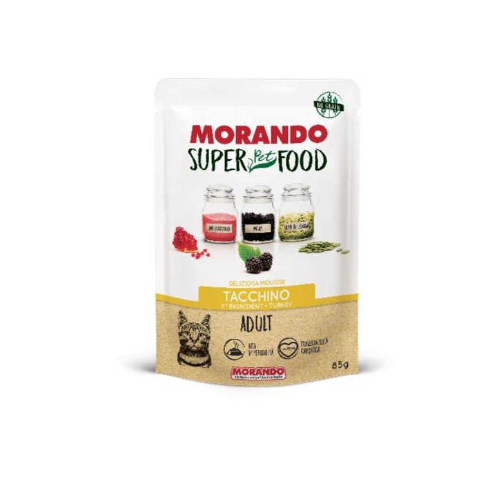 CIBO GATTO MORANDO SUPERFOOD 85 G MOUSSE TACC