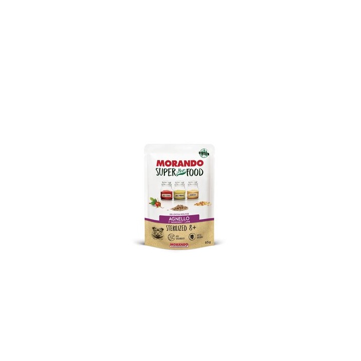 CIBO GATTO MORANDO SUPERFOOD 85 G 8+STERIL AGNEL