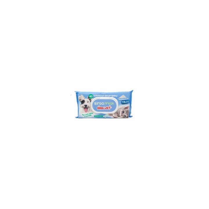 SALVIETTE PER ANIMALI TALCO 40 PZ