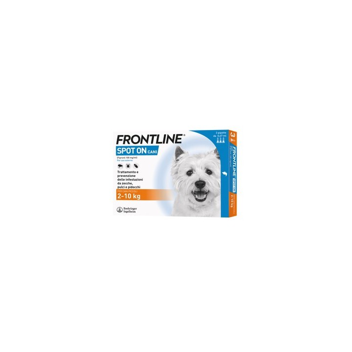 FRONTLINE SPOT-ON 02-10 KG CANI PICCOLI 3 PIPETTE