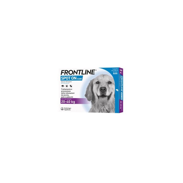 FRONTLINE SPOT-ON 20-40 KG CANI GRANDI 3 PIPETTE