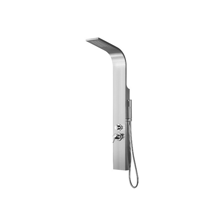 PANNELLO DOCCIA MULTIFUNZIONE MOD. MAIORCA Acciaio inox spazzolato